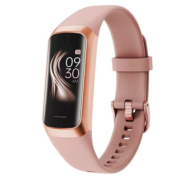 Fitness Tracker, Pulsmåler, Skridttæller, Søvn, Kalorie Tracking, 1,1\" AMOLED Touch Farveskærm, Vandtæt Skridttæller til Android iPhone Pink