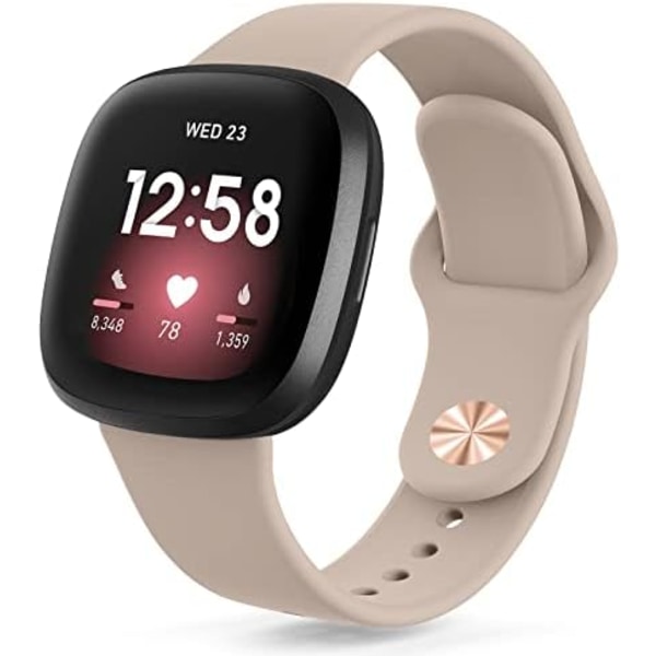 Blød, justerbar silikone-erstatningsrem til Fitbit Sense 2, Versa 3/4