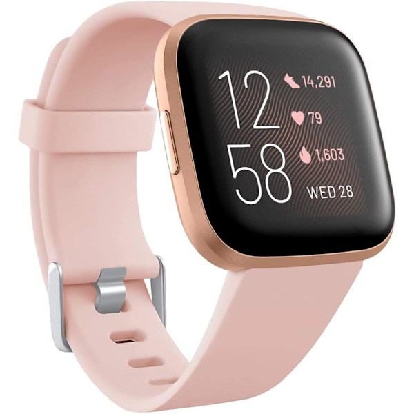 Silikonrem for Fitbit Versa/Versa 2 - Klassisk armbånd