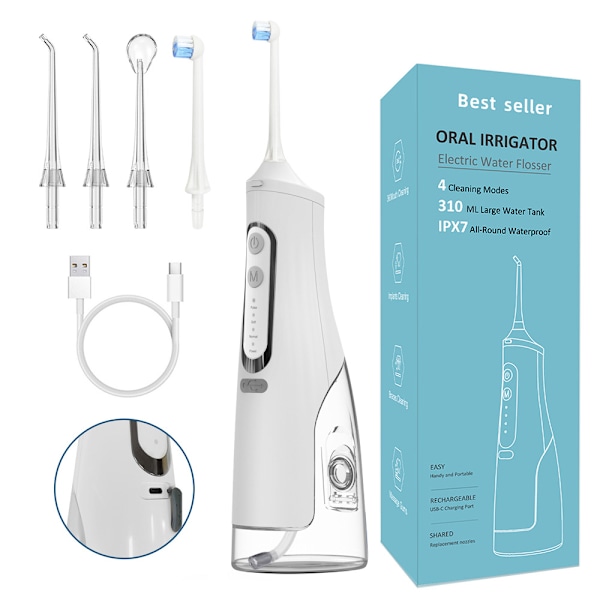 Oral Irrigator 4-växlad Pulse Water Jet Tandtvätt