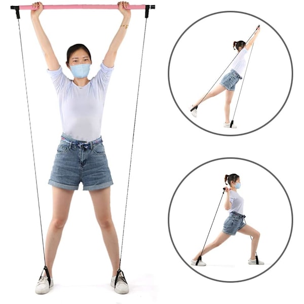 Treningsstang, Yga Pulling Rpe Fitnessutstyr Hjem Full Body Trening Multifunksjonell Singel Elastisk Tau Defult Defult