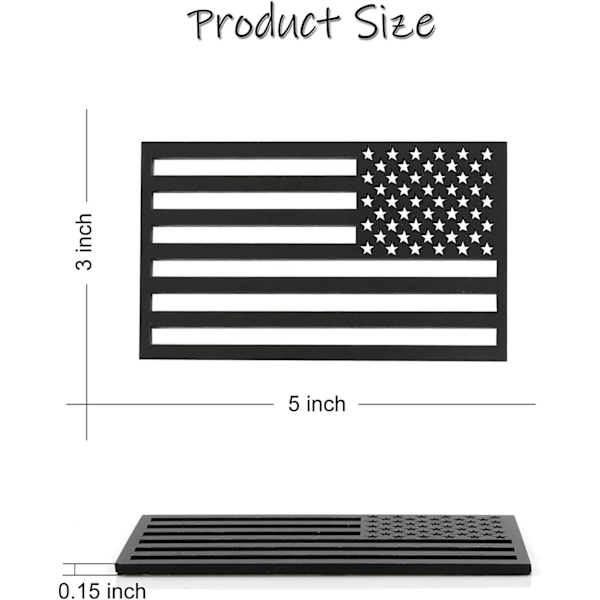3D Amerikansk flag emblem klistermærke udskæring, tykkelse 0,15\201D, akryl