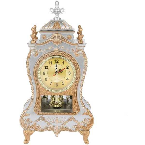 Vintage bordsur, antik hem hotell dekorativ skrivbord (vit) vit vit