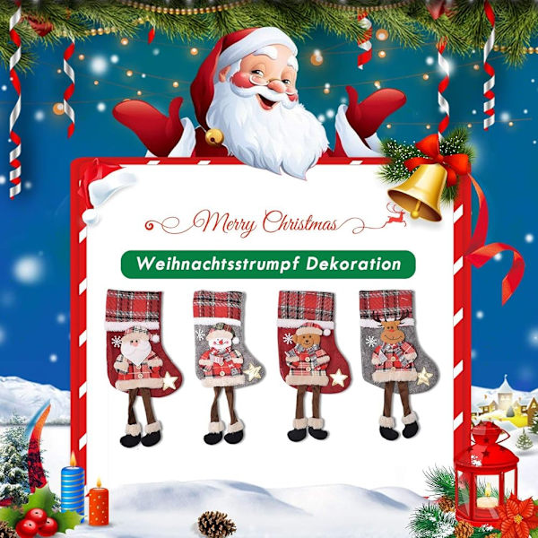 Julstrumpor 4-pack