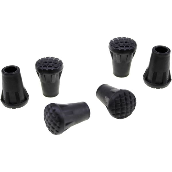 Heavy Duty gummihylser (6 stk) - Spidser til vandrestave og vandrestave