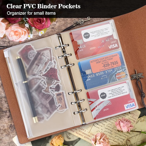 Vintage Påfyllningsbar Journal - Premium Läder Traveler Notebook