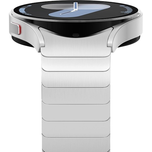Kompatibel med Galaxy Watch 6 5 Band 5 Pro 45 40 44mm, Galaxy Watch 4 Band Classic 40 44 42 46mm, No Gap Band, Solid Stainless Steel Metal Link