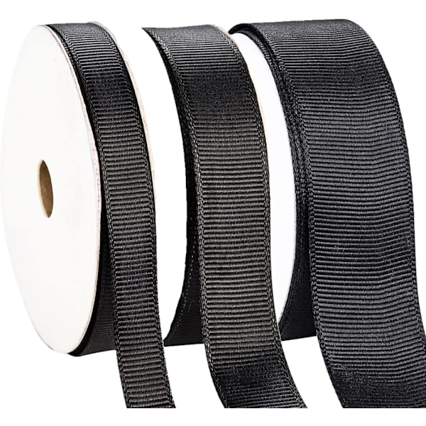 Svart Grosgrain-set för hantverk