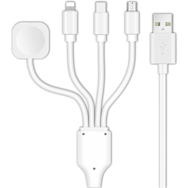 4 i 1 Watch-laddare Multi USB Magnetisk Laddningskabel Bärbar