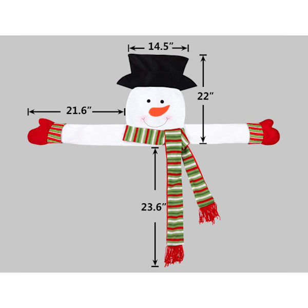 Snømann-topp til juletreet - Jule-/ferie-/vinterland-fest