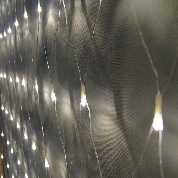 LED Net Mesh Fairy String Dekorative Lys 204 LED 9,84 Ft x 6,56 Ft Varm Hvid Udendørs Træ-wrap Lys 8 Tilstande Lav Spænding til Jul