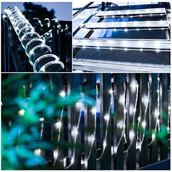 LED solcellslingor - Solcellslingor 39Ft 100 LED ljussensor Vattentäta ljusslingor Perfekt för julträdgårdar gräsmatta uteplats bröllop
