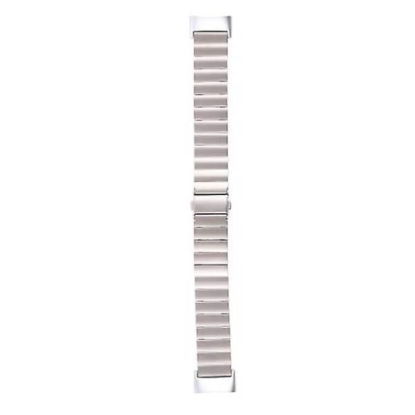 For Fitbit Charge 5 En-perle Stålarmbånd Rem SFC Silver