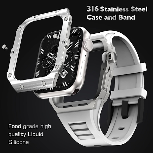 Apple Watch-armband med fodral Kompatibel med Apple