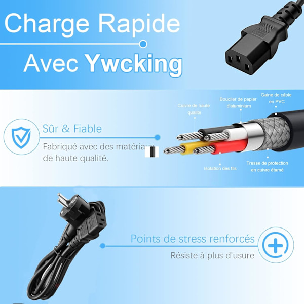 1,5 M power, Eu Schuko Cee7 vinklet kontakt til Iec 320 C13