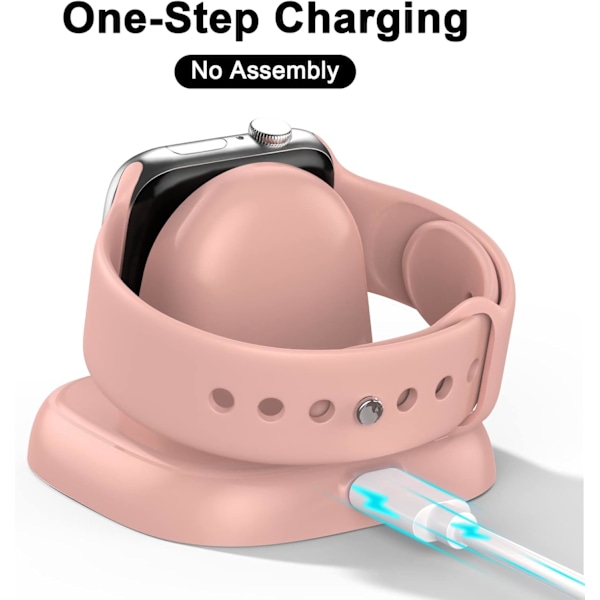 Oplader til Apple Watch. Iwatch-opladningsstativ med USB C