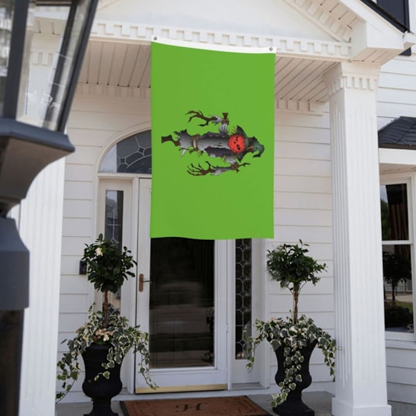 Halloween Fågelskrämma s För Utomhus 3x5 Ft Dubbelsidig  Hållbar Hem Patio Banner s Säsongs Yard Dekoration  3by5 Svart Svart