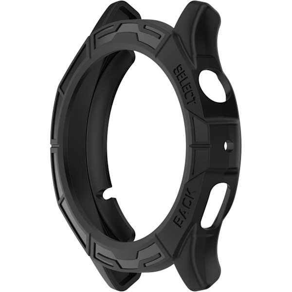 Etui Kompatibelt med Amazfit Cheetah/Cheetah Pro Smartwatch Etui Blødt TPU Beskyttelsesetui (Sort, Sort) Sort, Sort