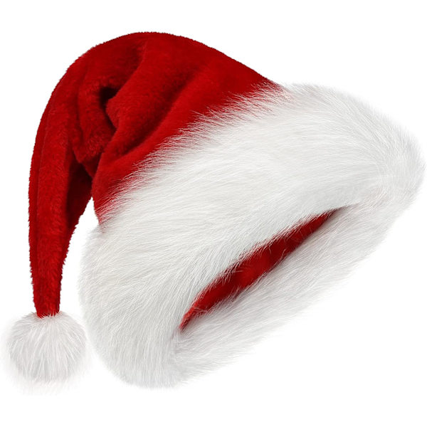 Julhatt för barn, hatt Xmas hatt sammet komfort tjock päls semesterhatt