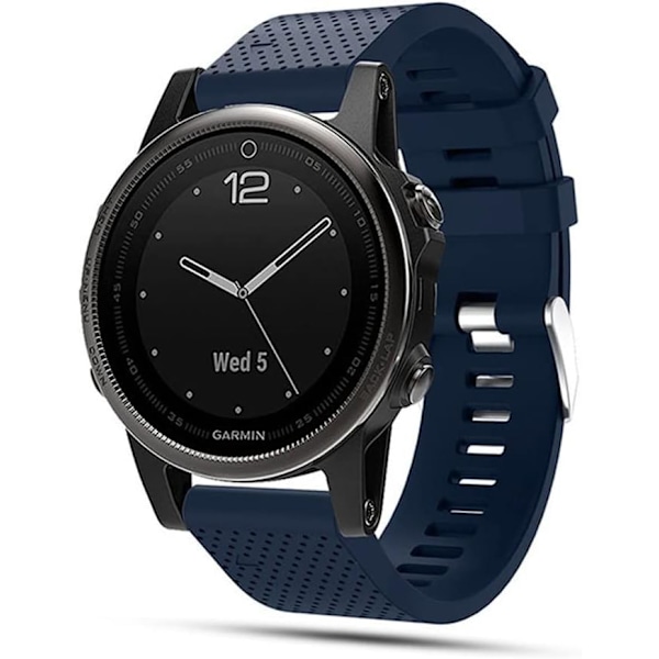 Mjukt silikonband för snabb installation till Garmin Fenix 5S/Fenix 6S/Fenix 7S
