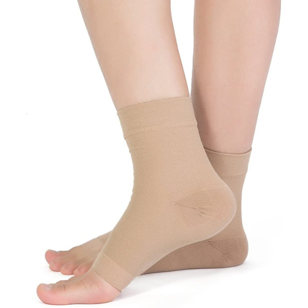 Plantar Fasciitis-strumpor - kompressionsärmar för valv och fotled (1