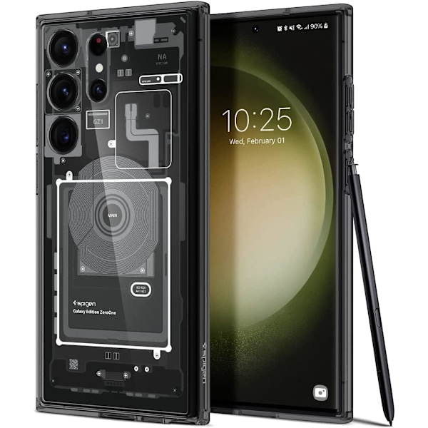 Ultra Hybrid Designet til Galaxy S23 Ultra Cover (2023) [Anti-Gulning], [Militær-Grade Beskyttelse] - Zero One  Zero One  S23 Ultra