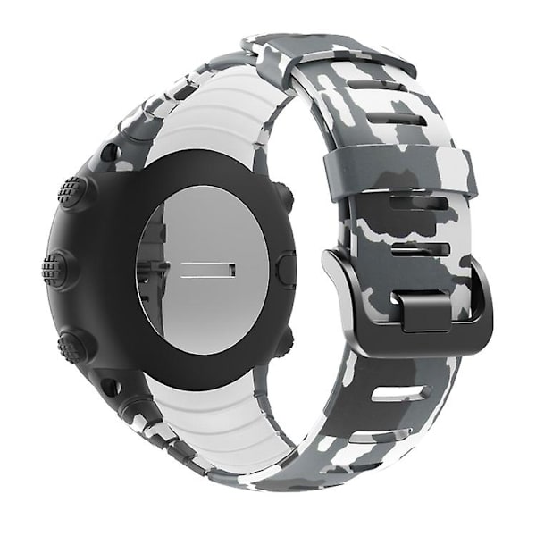 För Suunto Core Tpu Printed Watch Band HXQ White Camouflage