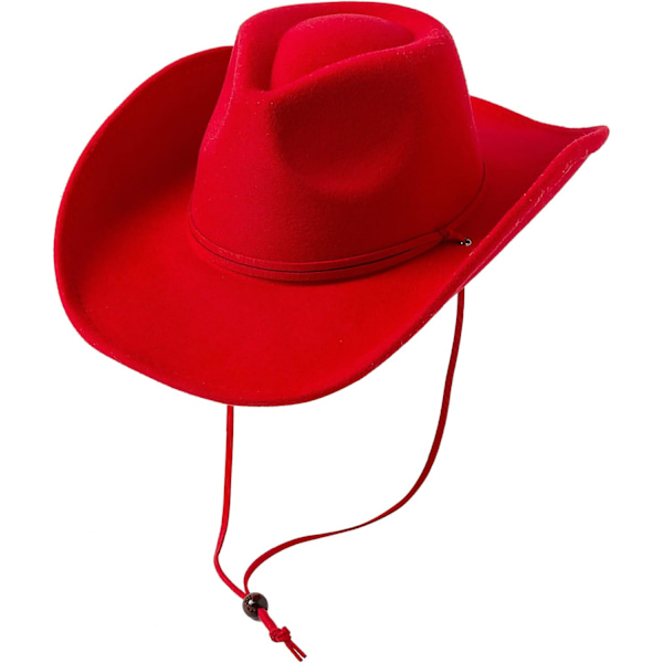 Women Men Retro Felt Wide Brim Western Cowboy Cowgirl Hat Dress Up Hat with