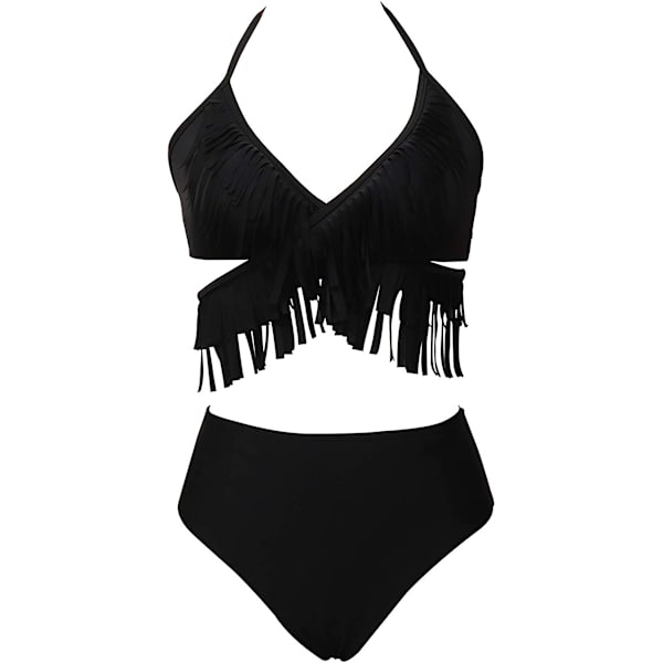 2-delt høytlivsbikinisett med print