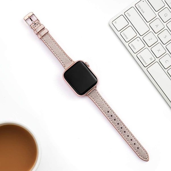 Smala läderband som är kompatibla med Apple Watch Band 38 mm