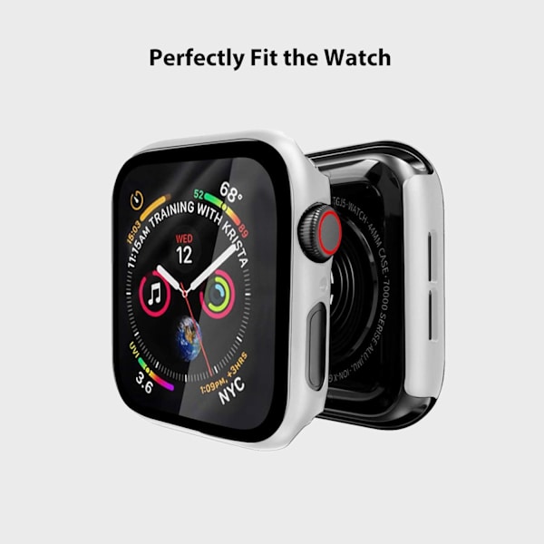Kompatibel med Apple Watch Series 6/5 /4 /SE 40mm etui med skærmbeskyttelse