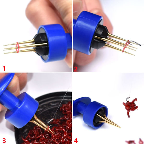 2st Micro Bait Bands - Karpfiske Pellet Bander Tool med 600 band