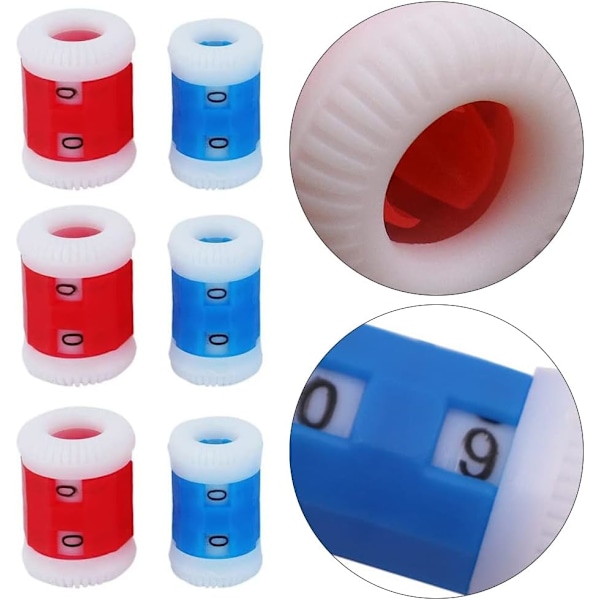 10 st Stitch Marker Rad Counter Sticking Rings - Plast Stick Counters för DIY Craft