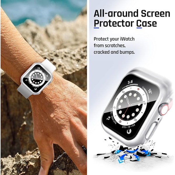 Vattentätt fodral designat för Apple Watch 38 mm