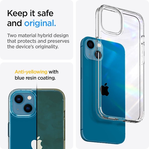 Ultra Hybrid [Anti-Yellowing Technology] Designet for iPhone 13 Deksel (2021) - Krystallklar Krystallklar