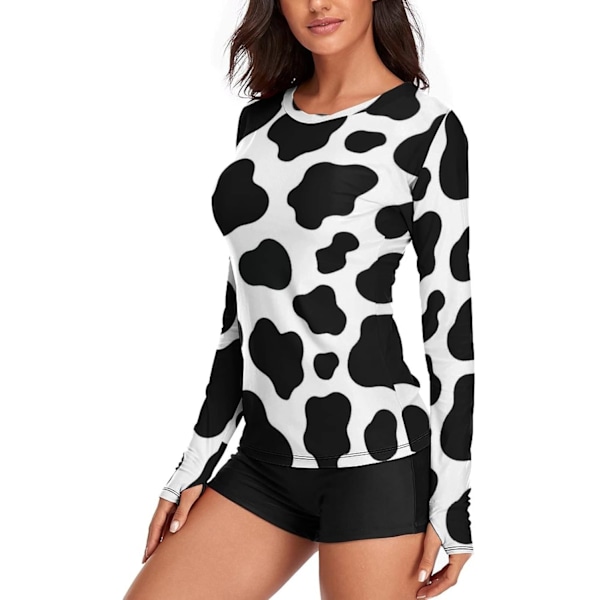 Kvinnors långärmad rashguard. Röda rosor blommor solskydd simtröjor