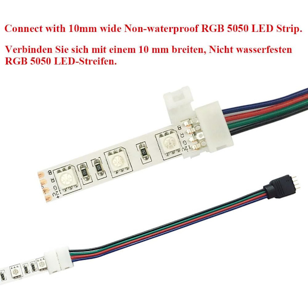 RGB 5050 LED-stripekontakt - 4-pin