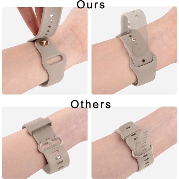 Blød, justerbar silikone-erstatningsrem til Fitbit Sense 2, Versa 3/4