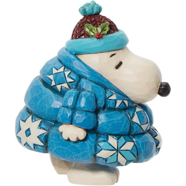 Enesco Jim Shore Peanuts Snoopy Puffer Jacket Mini Figurine