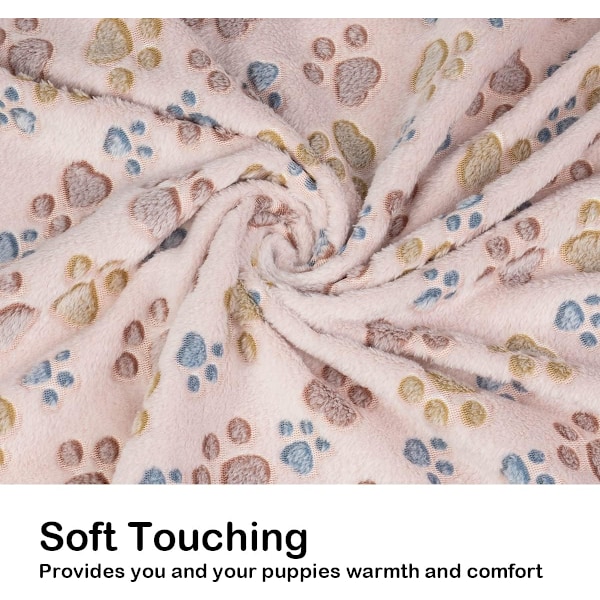 1 förpackning 3 hundtäcken. Mjuk Fluffy Fleece Pet Filt Warm Sleep Mat