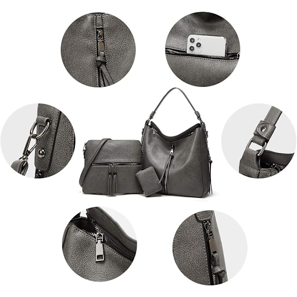 Dame Mode Håndtasker Tegnebog Tote Taske Skuldertaske Top Håndtag Satchel Pung