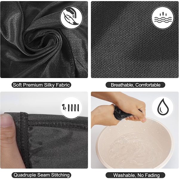 3ST Silky Wave Caps för män Waves. Bra kompressionslock över Durags