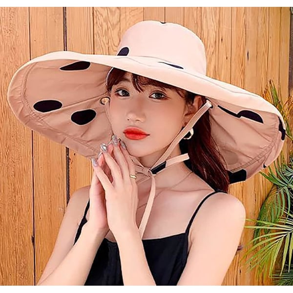Dam solhatt Packable Reversible Bucket Hat UV solskydd bred