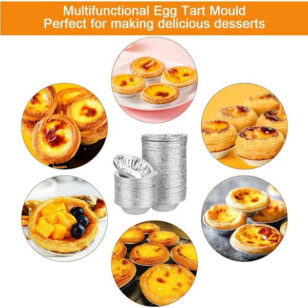 100 stk. folieforme muffinforme - engangskopper i aluminiumsfolie