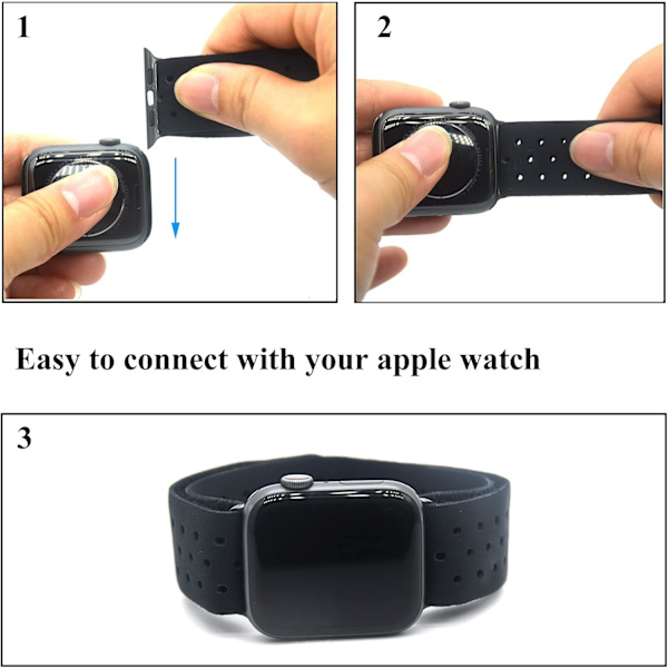 Ankelband kompatibel med Apple Watch Series 3 2 1 38mm/42mm,
