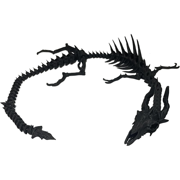 2024     3D-tryckt skelettdrake, 18 tum drake inuti fidgetleksaker för vuxna, 3D-tryckt ledad drake, poserbar flexibel kristalldrake