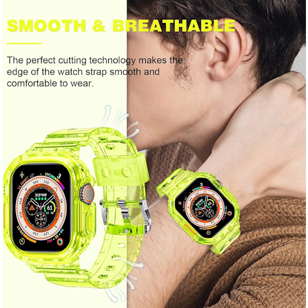 Kompatibel med Crystal Clear Apple Watch-armband