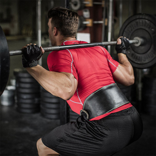 Deep squat midjeband Professionelt læder fitness midjeband