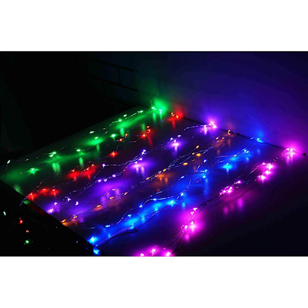 18-pakks flerfargede batteridrevne eventyrlys, 6,6 fot 20 LED mini flaskelys sølvtråd stjernelys for DIY bryllupsfestfestival