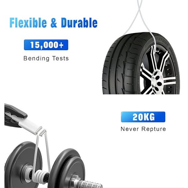 [MFi-sertifisert] iPhone-lader 2-pakning 10FT lang lynkabel rask
